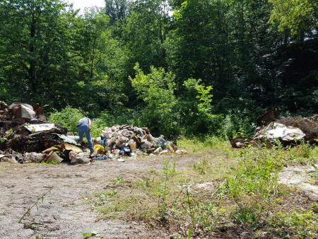 Sanacija črnega odlagališča – Banova jama 100